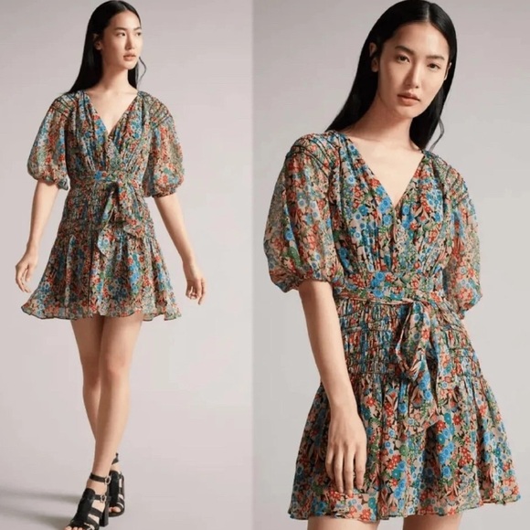 Ted Baker Titania Floral Women's Dress - Size 12 - Picture 2 of 5